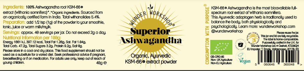 Superior Ashwagandha 40g