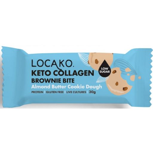 Keto Collagen Brownie Bite Almond Butter Cookie Dough 15x30g