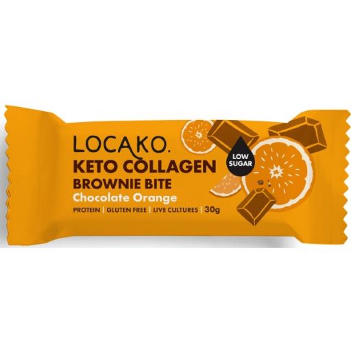 Keto Collagen Brownie Bite Chocolate Orange 15x30g
