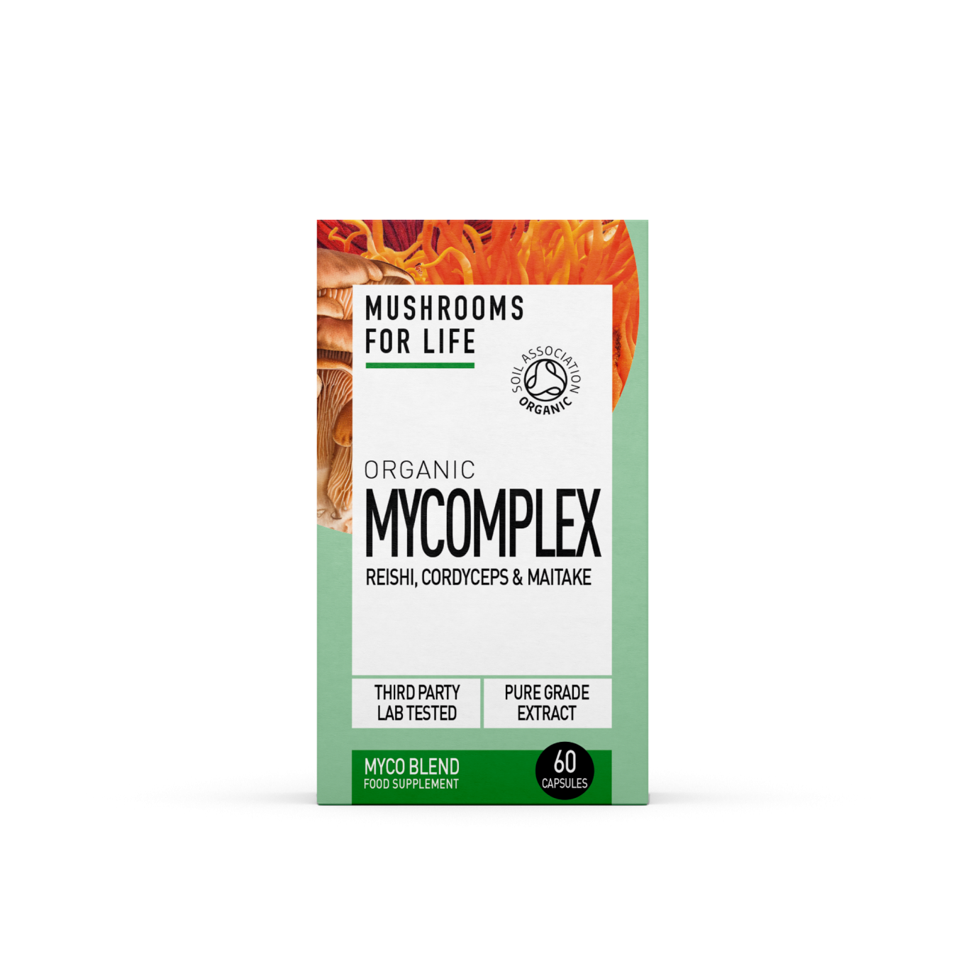 Organic Mycomplex Reishi, Cordyceps & Maitake 60's (Currently Unavailable)