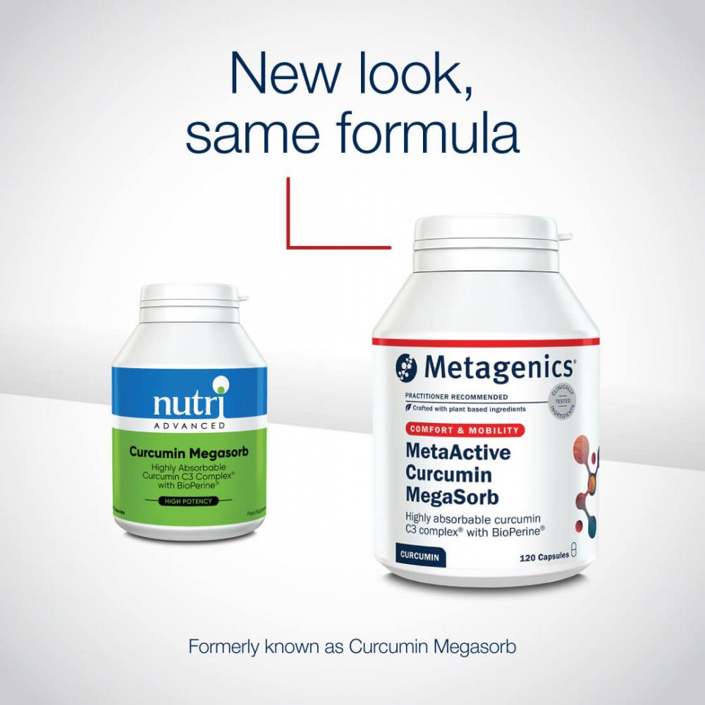 MetaActive Curcumin Megasorb 120s (Formerly Nutri Adv. Curcumin Megasorb  NUT-1502A)