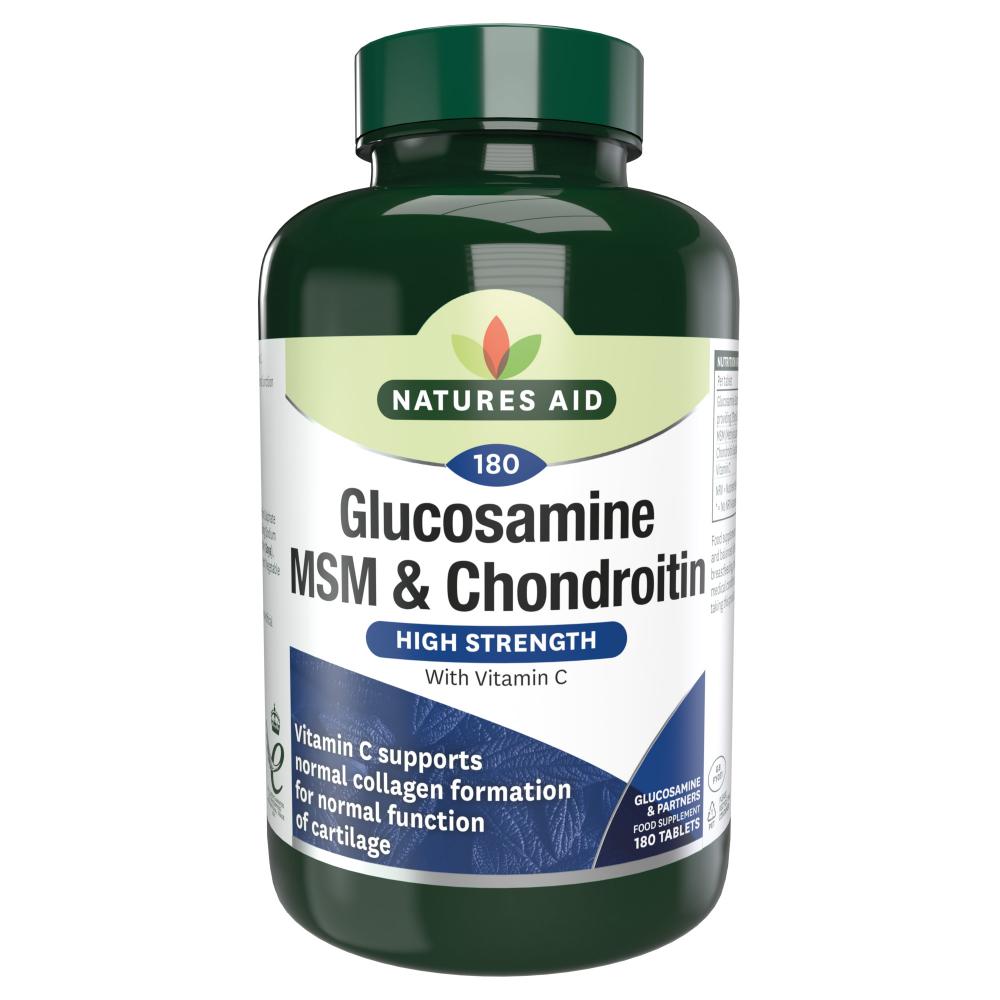 Glucosamine MSM & Chondroitin with Vitamin C 180's The Natural Dispensary