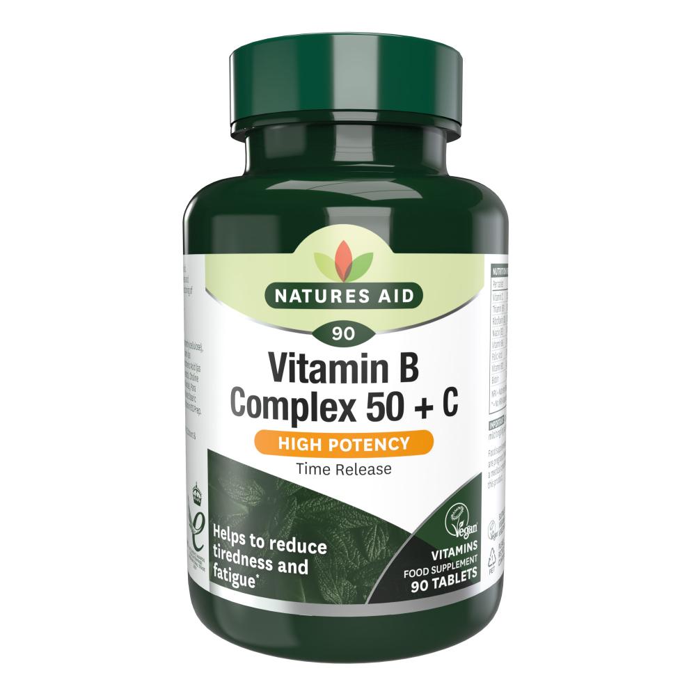 Vitamin B Complex 50 with Vitamin C 90's The Natural Dispensary