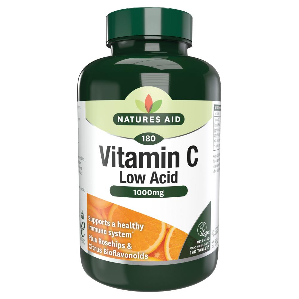 Vitamin C 1000mg Low Acid 180's The Natural Dispensary