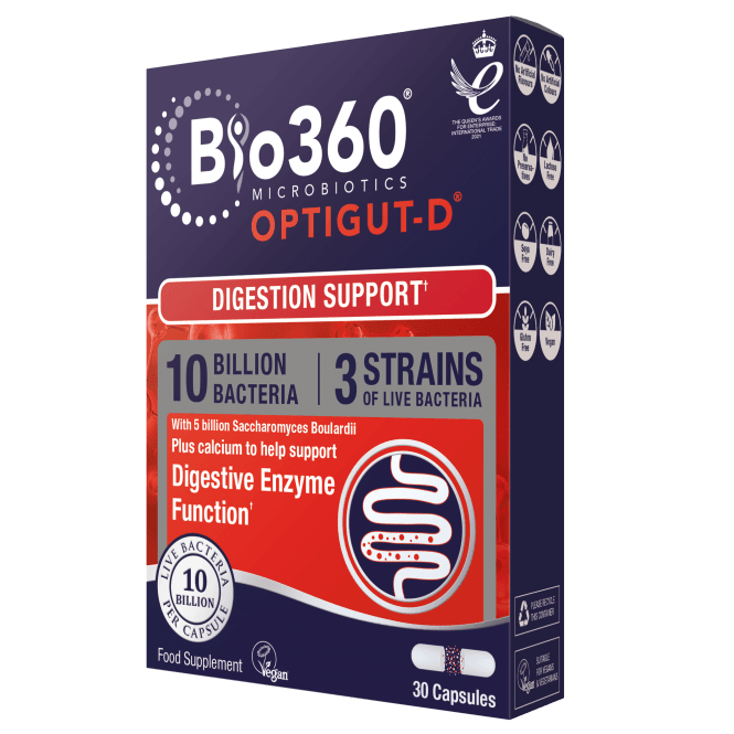 Bio360 OptiGUT-D Digestion Support 30's