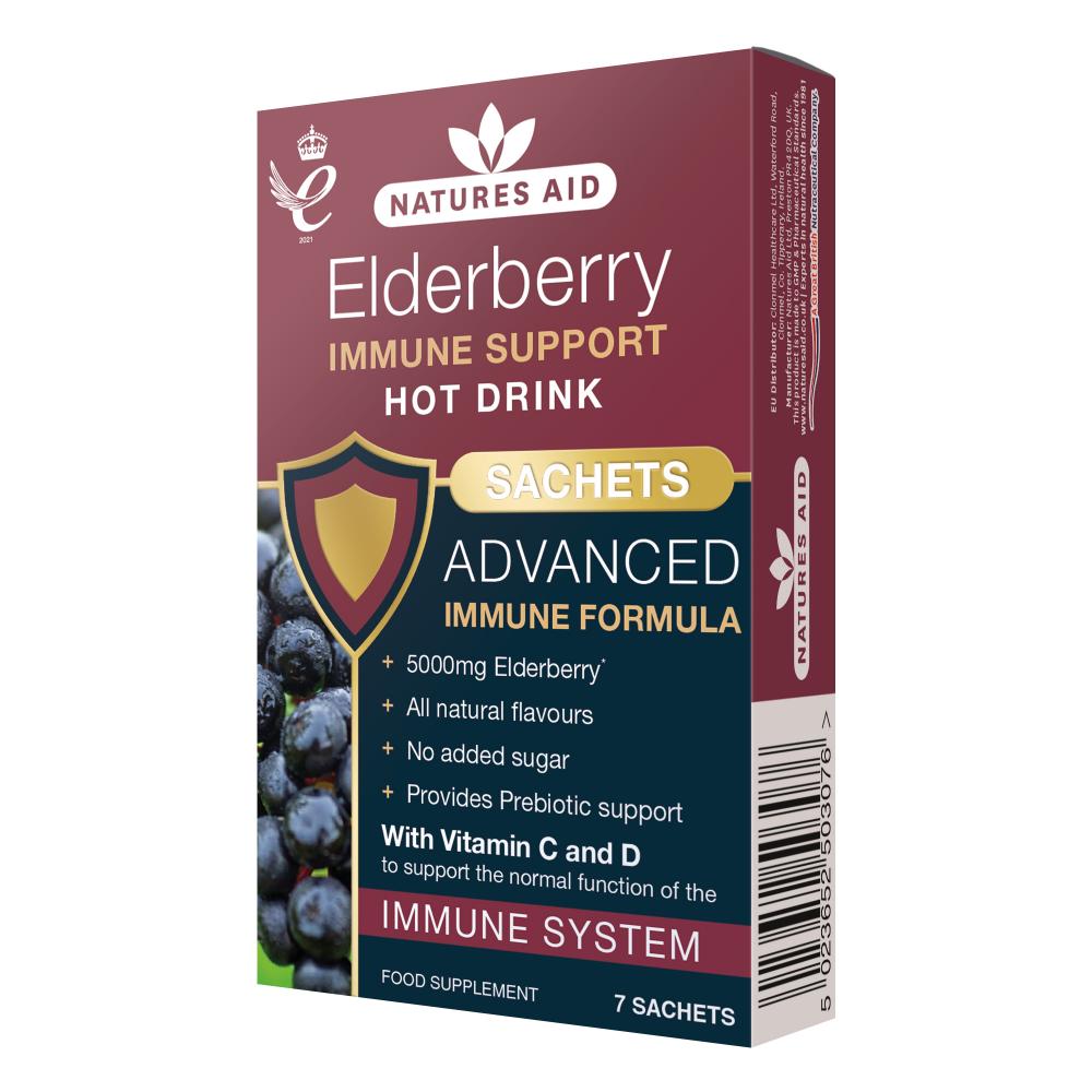 Elderberry Immune Support Hot Drink Sachets 7's