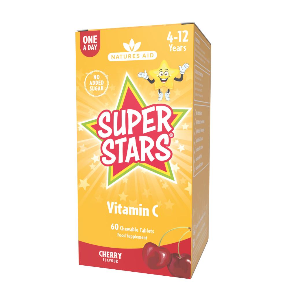 Super Stars Vitamin C Cherry Flavour 60's