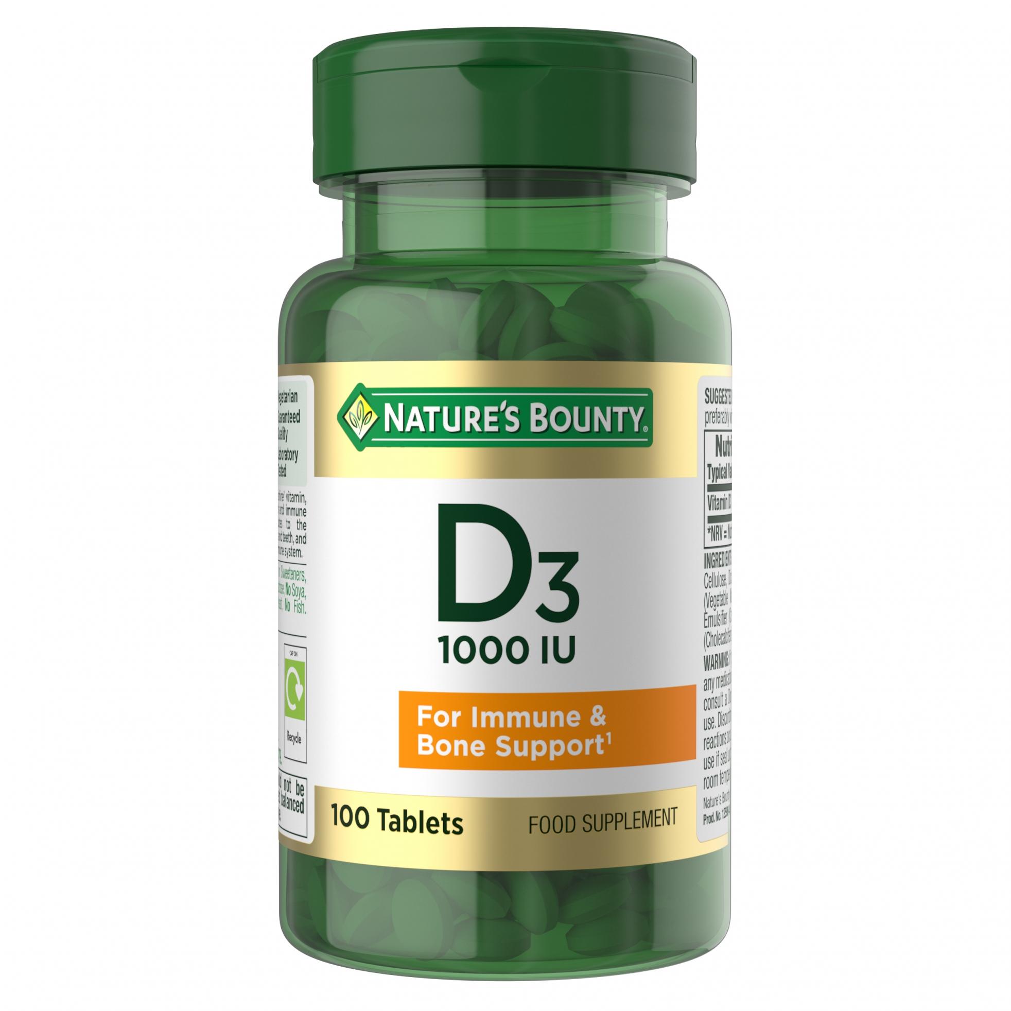 Vitamin D3 25ug 1000iu 100's