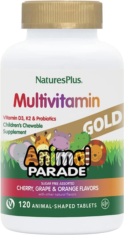 Animal Parade GOLD Multivitamin Sugar Free Assorted Flavour 120's