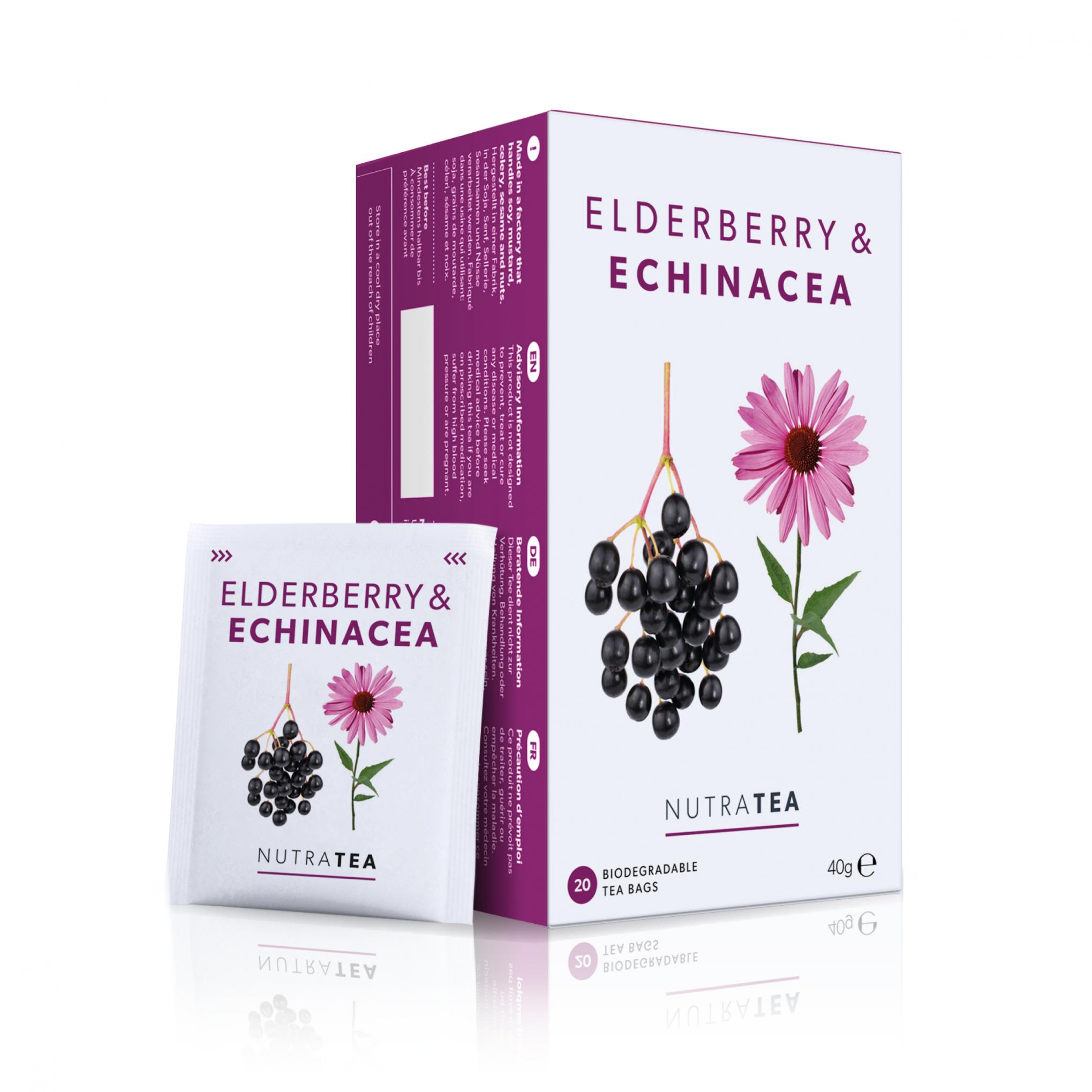 Elderberry & Echinacea Tea Bags 20 Tea Bags