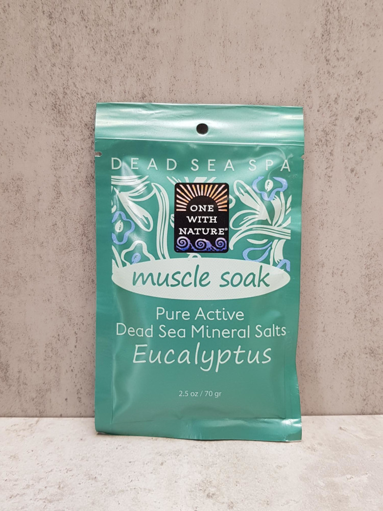 Muscle Soak Pure Active Dead Sea Mineral Salts Eucalyptus 70g