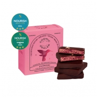Raspberry with Macadamia & Buckwheat Box 4 Chocolates