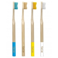 Bamboo Toothbrushes Marvellous Mix Set of 4 Medium Bristles