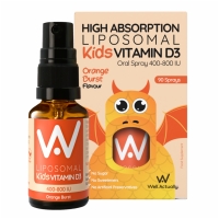 High Absorption Liposomal Kids Vitamin D3 Oral Spray 400-800IU Orange Burst Flavour 15ml