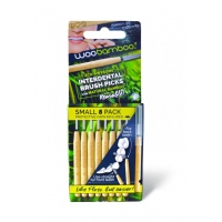 Interdental Brush Picks with Natural Bamboo Small 8 Pack