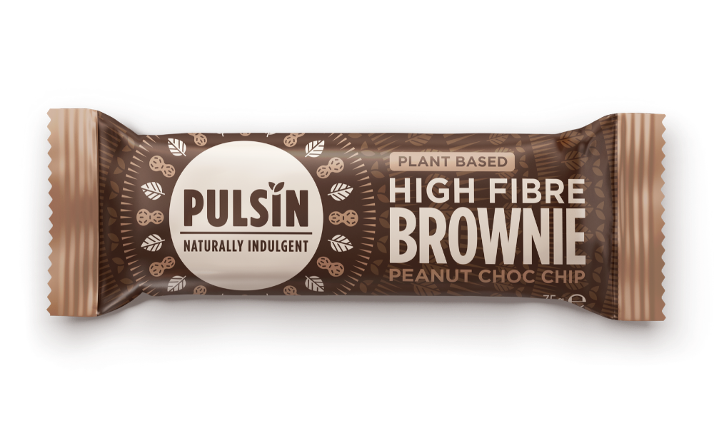 Plant Based High Fibre Brownie Peanut Choc Chip 35g BAR