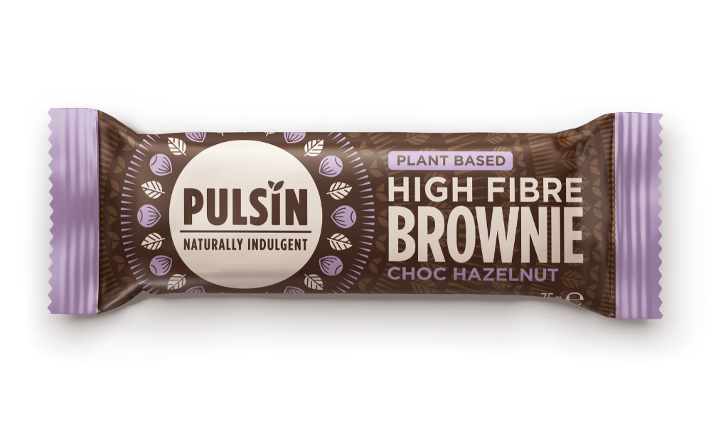 Plant Based High Fibre Brownie Choc Hazelnut 18 x 35g CASE