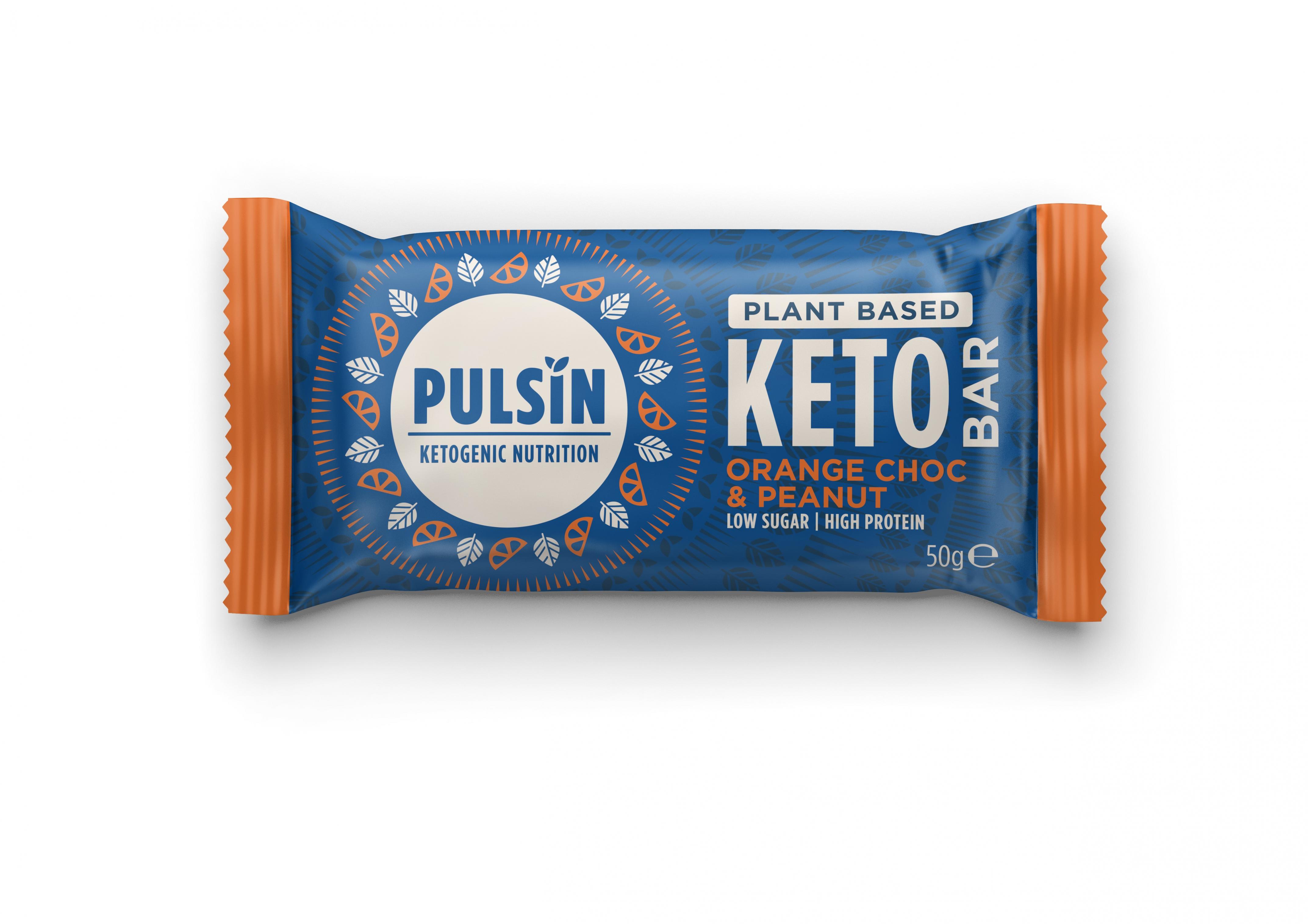 Plant Based Keto Bar Orange Choc & Peanut 50g SINGLE