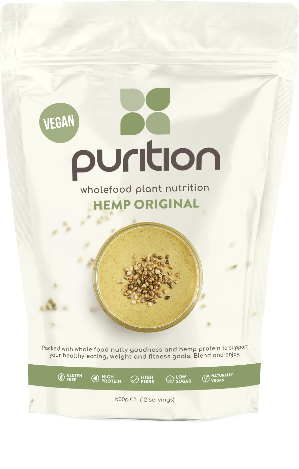 Vegan Wholefood Plant Nutrition Hemp Original 500g