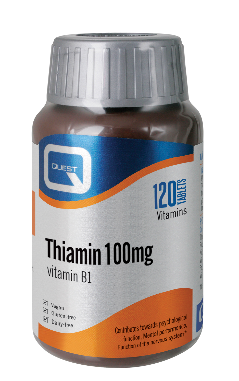 Thiamin (Vitamin B1) 100mg 120's The Natural Dispensary