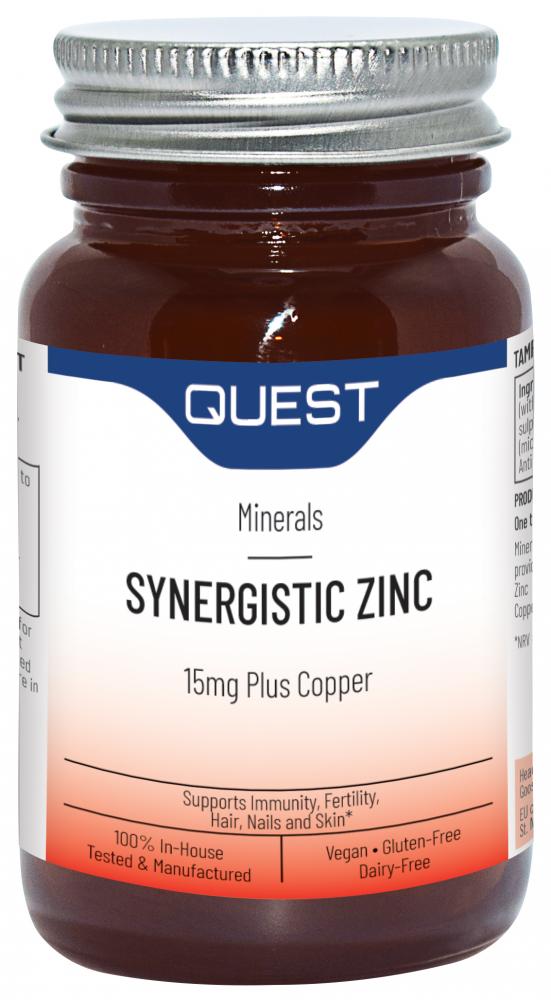 Synergistic Zinc 15mg Plus Copper 90s