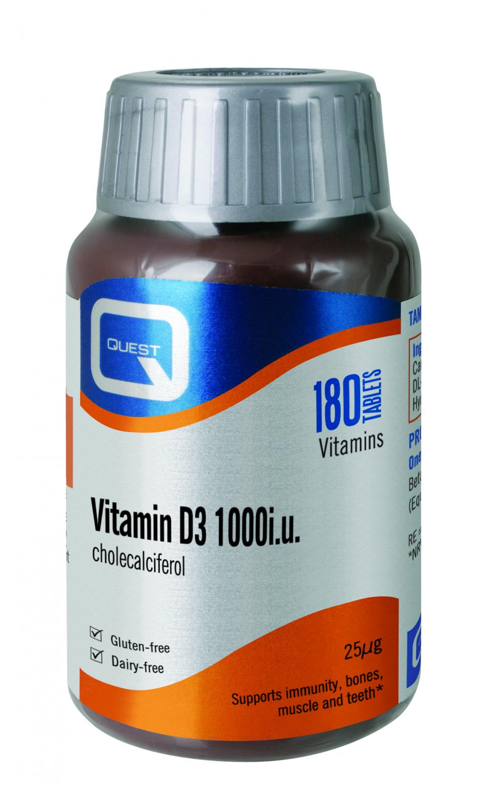 Vitamin D3 1000iu Cholecalciferol 180's