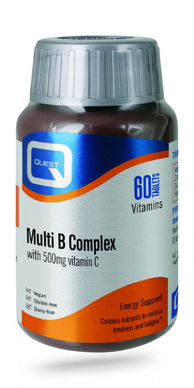 Multi B Complex With 500mg Vitamin C 60's: The Natural Dispensary