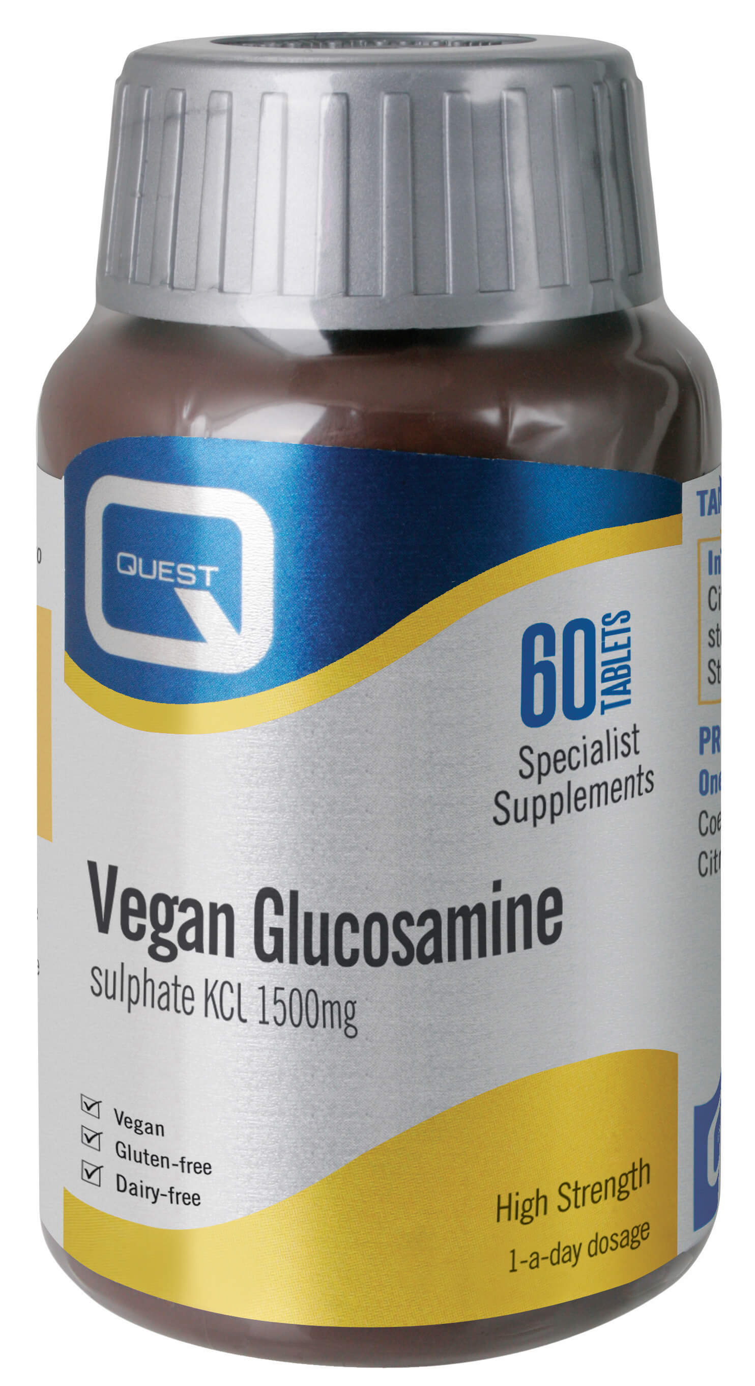 Vegan Glucosamine Sulphate KCL 1000mg 90's The Natural Dispensary