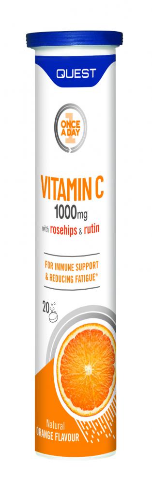 Vitamin C 1000mg with Rosehips & Rutin Effervescent 20's