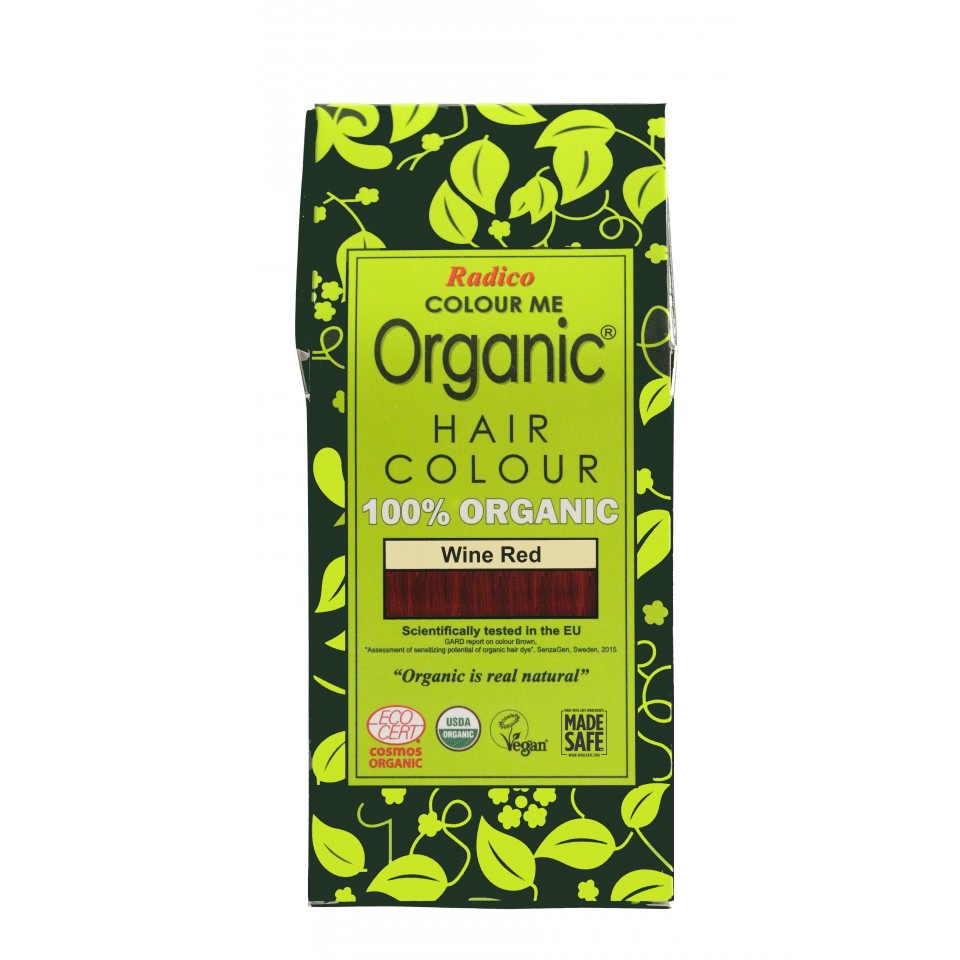 Organic Hair Colour Wine Red 100g