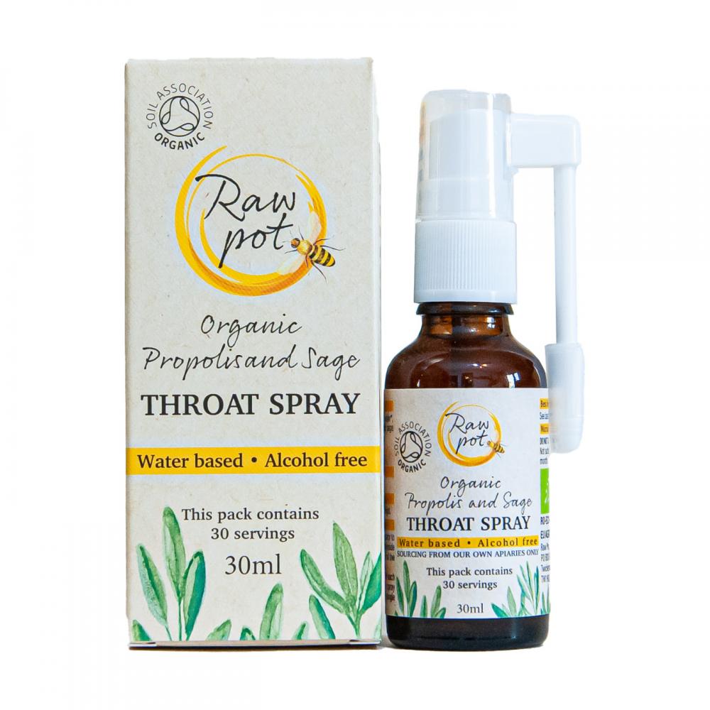 Organic Propolis and Sage Throat Spray 30ml