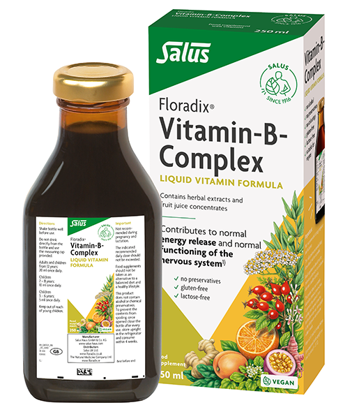 Floradix Vitamin-B Complex Liquid Vitamin Formula 250ml