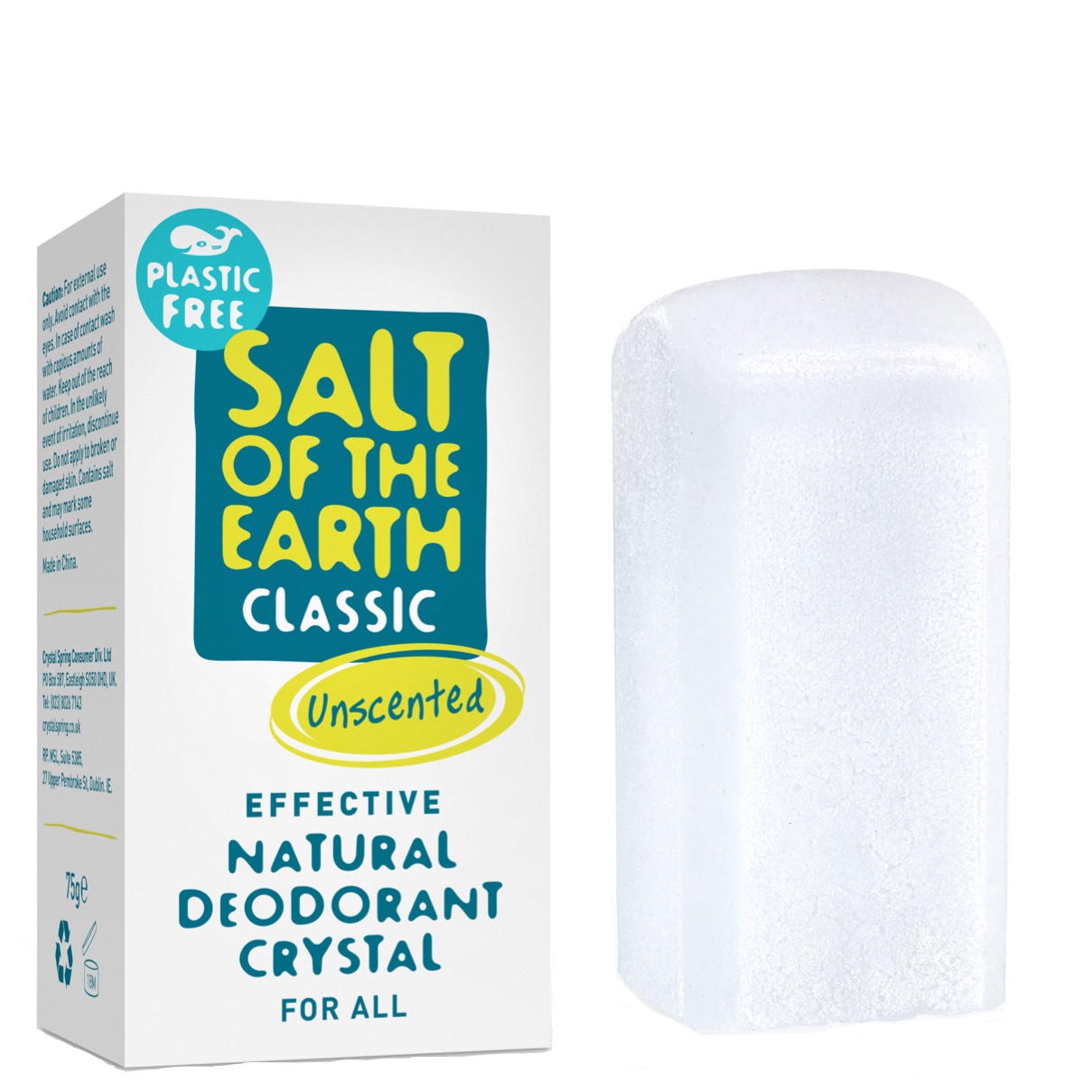 Classic Unscented Natural Deodorant Crystal 75g