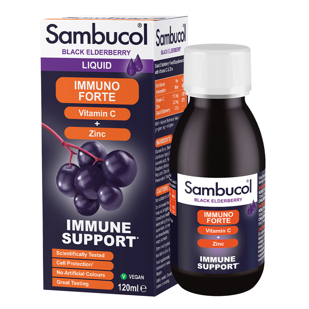 Immuno Forte Vitamin C + Zinc Immune Support Liquid 120ml