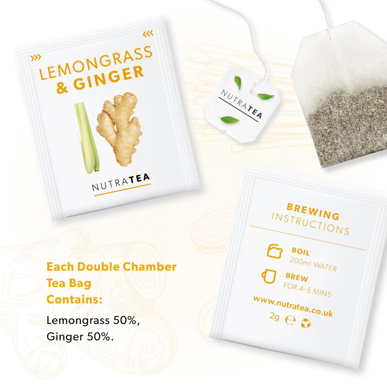 Lemongrass & Ginger Tea Bags 20's