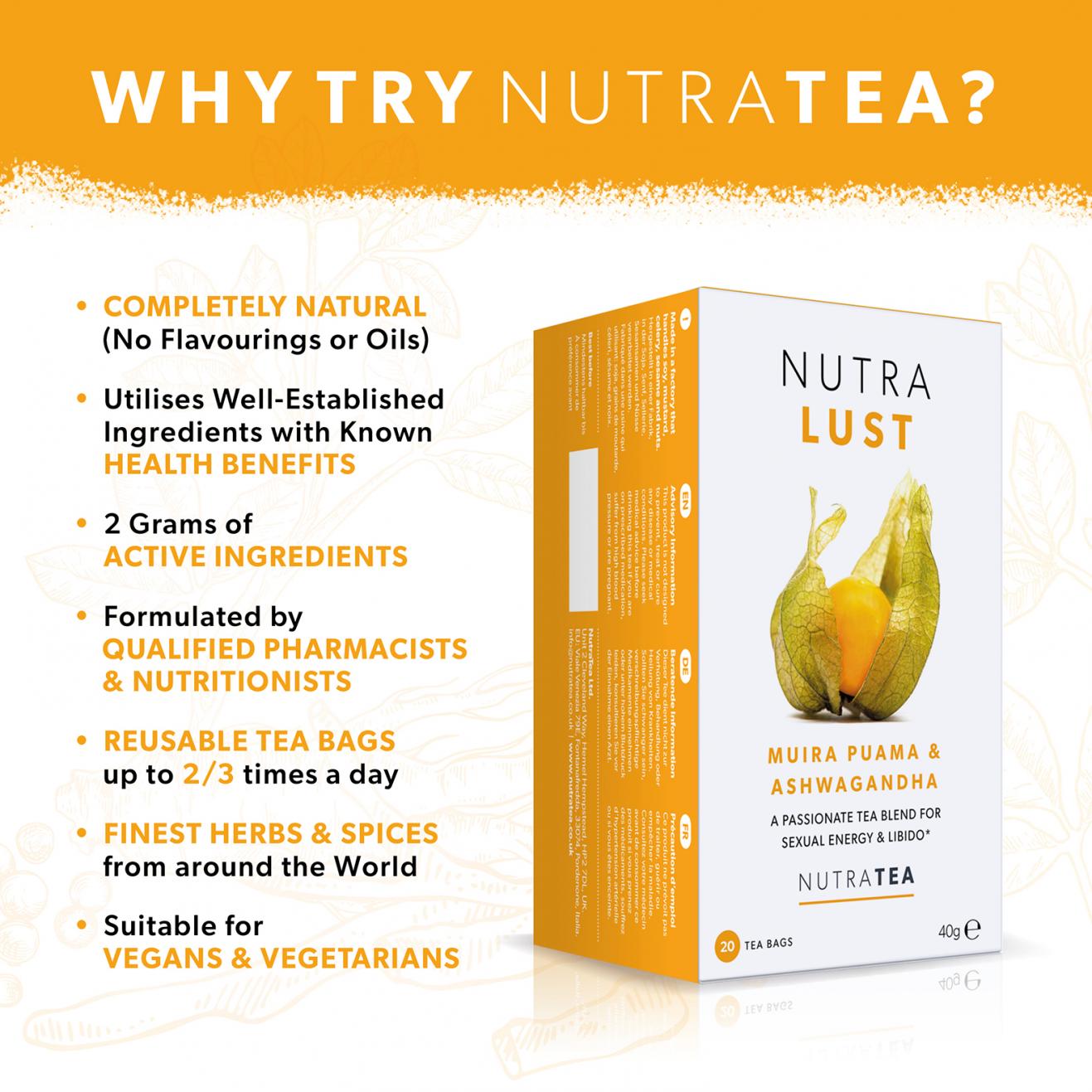 Nutra Lust 20 Tea Bags
