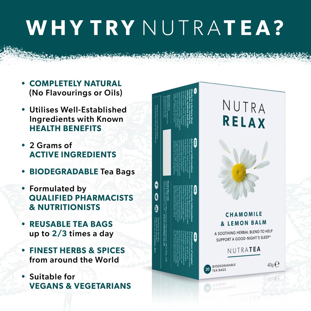 Nutra Relax Tea Bags 20's