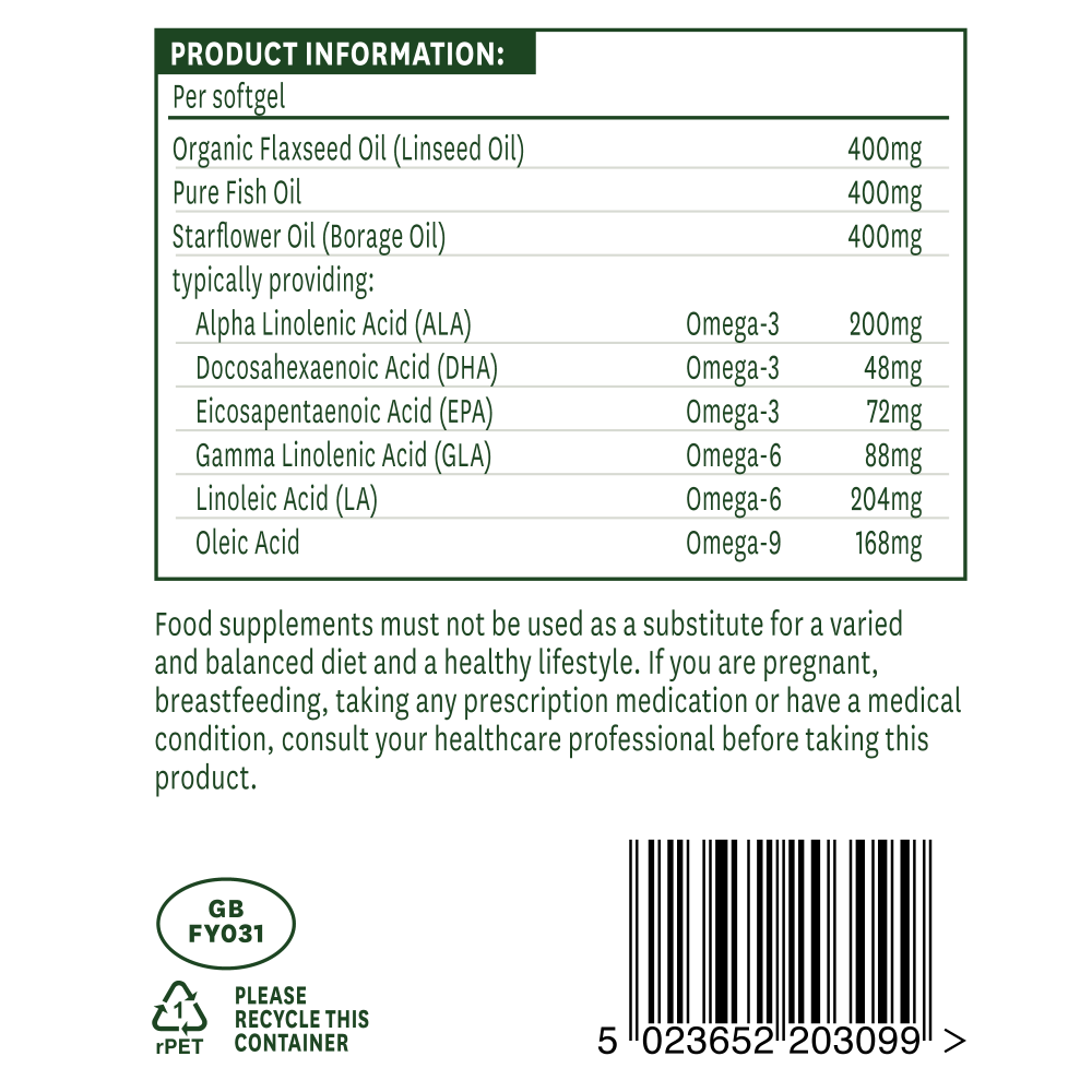 Complete EFA 1200mg (Omega's 3, 6 & 9) 90's (Currently Unavailable)