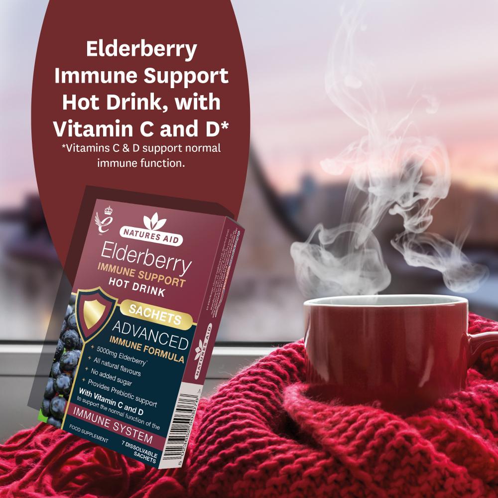 Elderberry Immune Support Hot Drink Sachets 7's