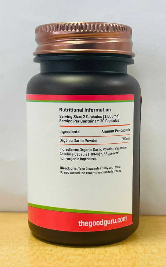 Organic Garlic  High Strength 1000mg 30's