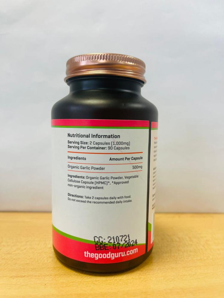 Organic Garlic High Strength 1000mg 90's