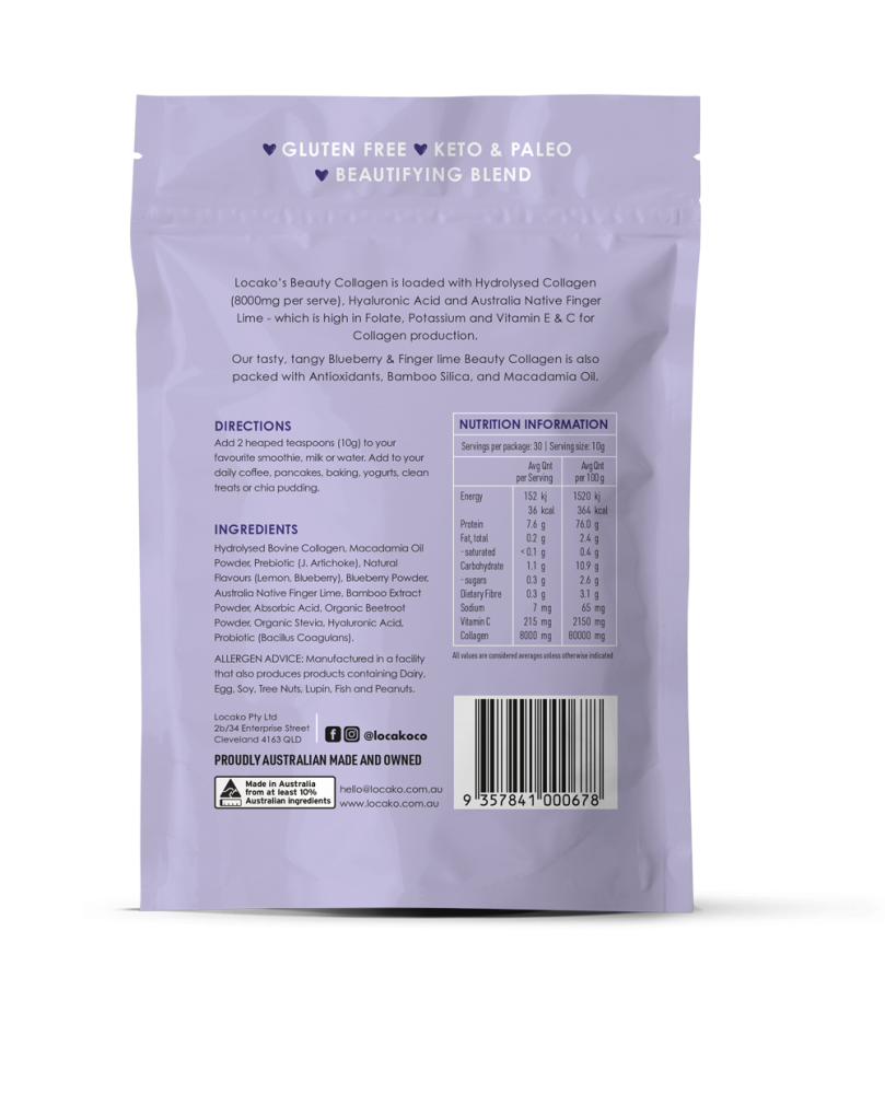 Beauty Collagen Blueberry & Finger Lime 300g