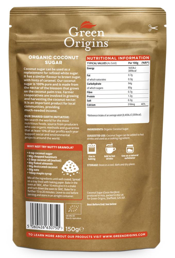 Organic Coconut Sugar 150g