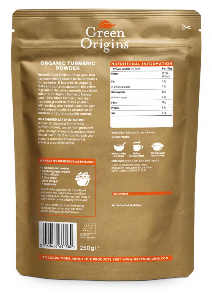 Organic Turmeric Powder 250g