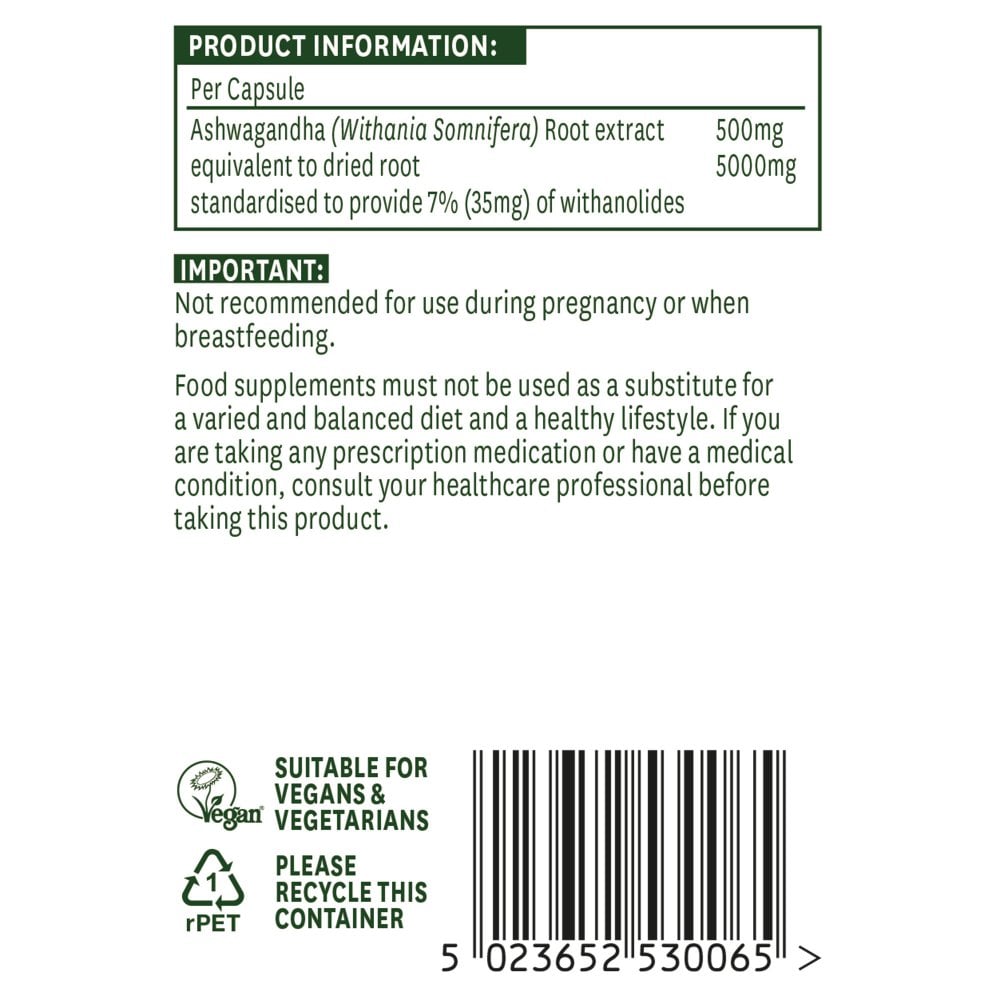 Ashwagandha (Standardised) 5000mg 30's