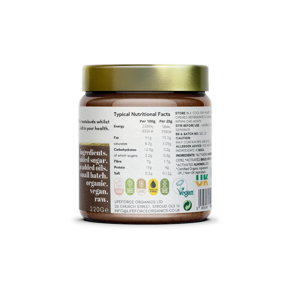 Activated Mixed Nut Butter 220g SINGLE