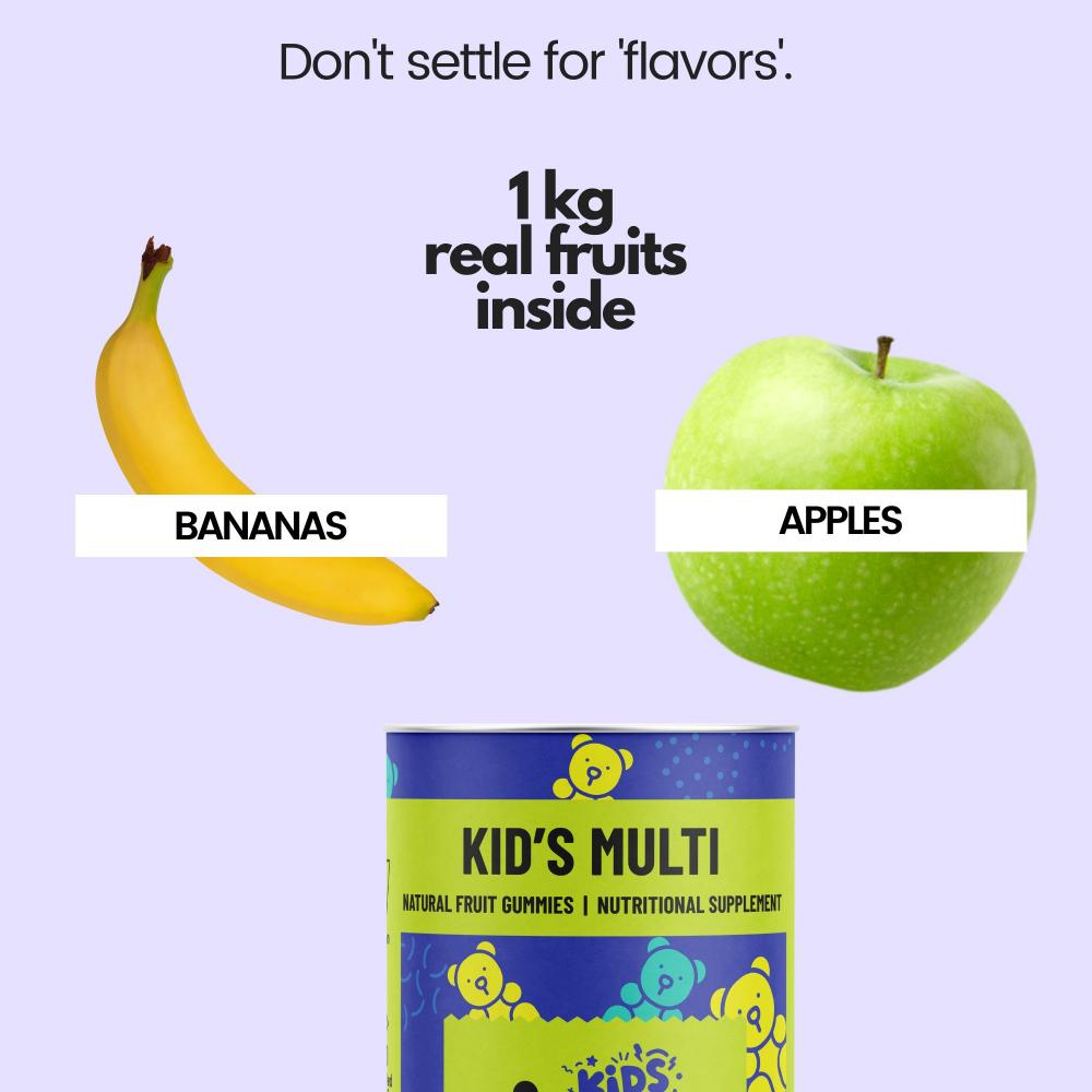 Kid's Multi Real Fruit Gummies 60's