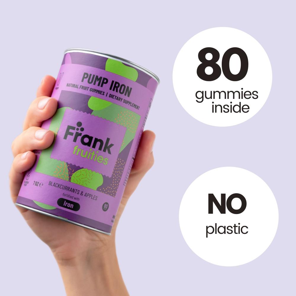 Pump Iron Natural Fruit Gummies 80's