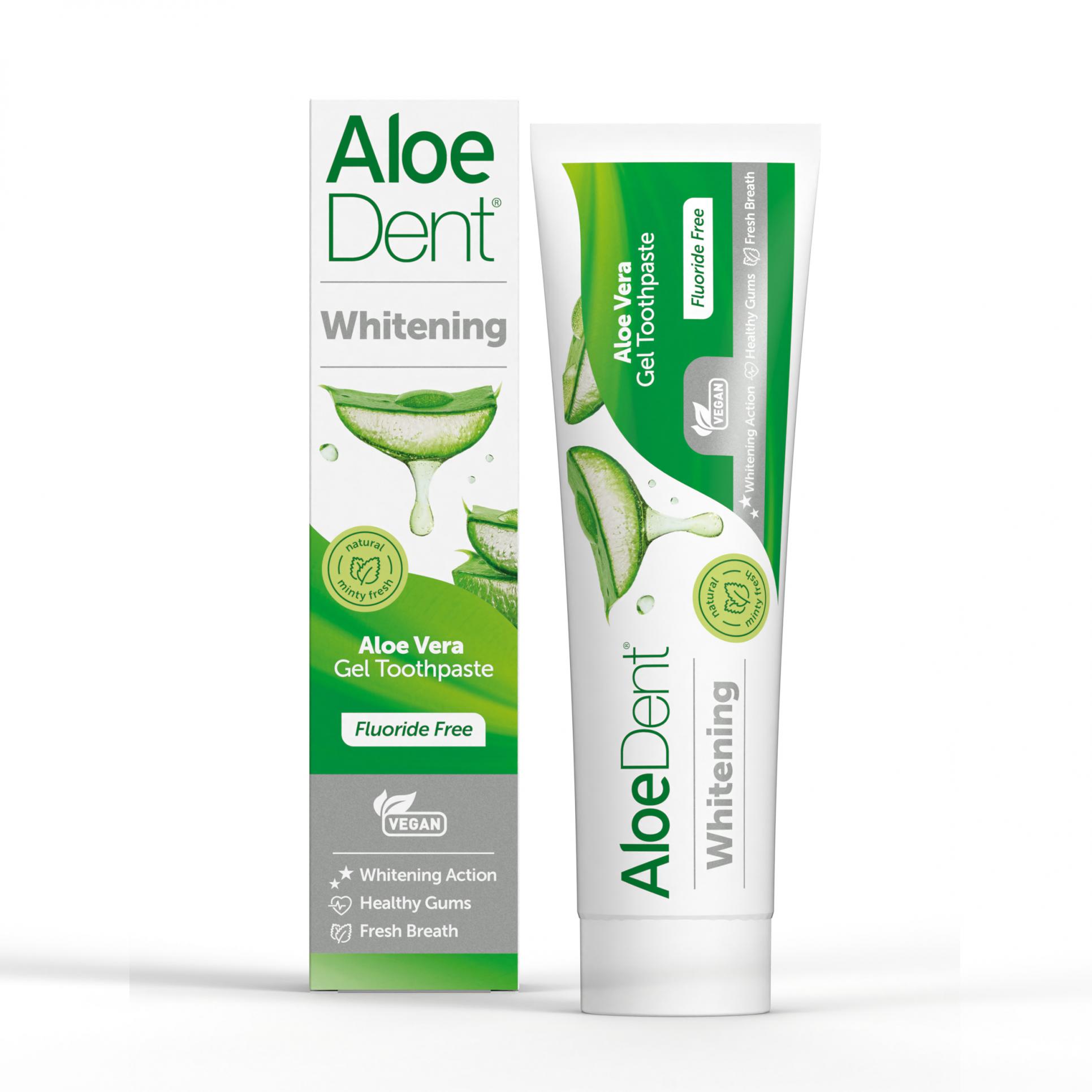 Aloe Vera Gel Toothpaste Fluoride Free Whitening 100ml