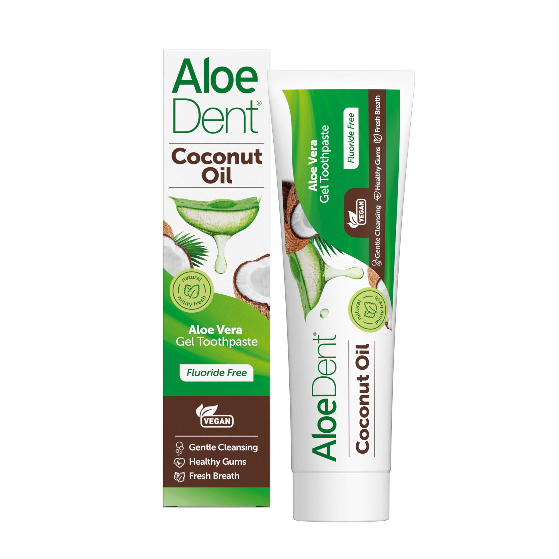 Aloe Vera Gel Toothpaste Fluoride Free Coconut Oil 100ml